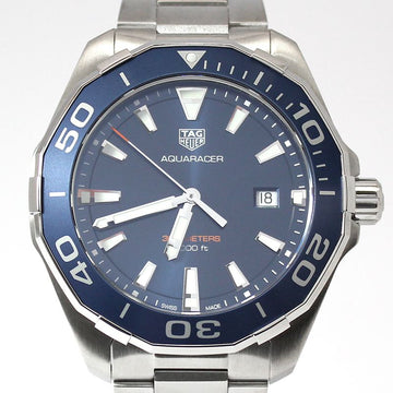 Tag Heuer AQUARACER WAY101C 43MM Blue Dial Quartz Steel Watch 77332940
