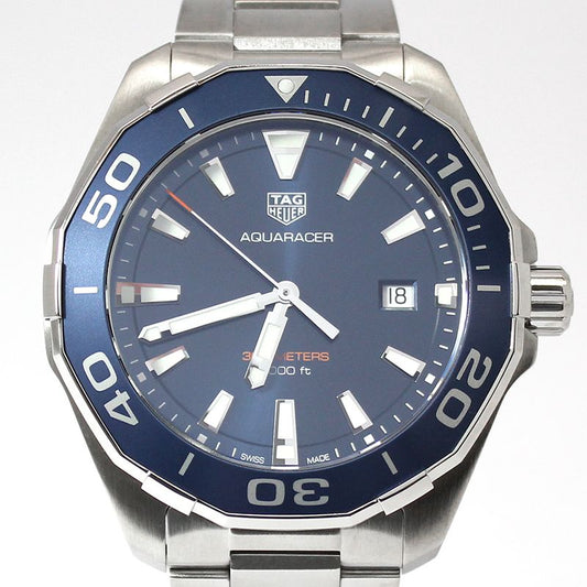 Tag Heuer AQUARACER WAY101C 43MM Blue Dial Quartz Steel Watch 77332940