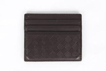Bottega Veneta Intrecciato Card Case Brown 12345 77732452