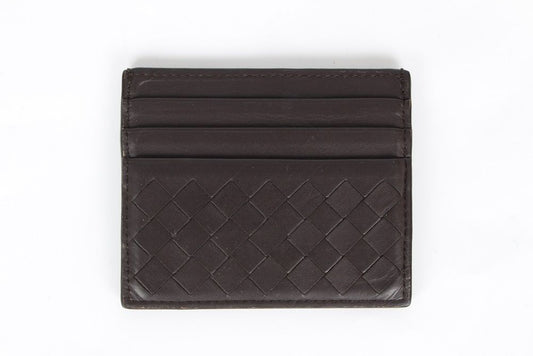Bottega Veneta Intrecciato Card Case Brown 12345 77732452