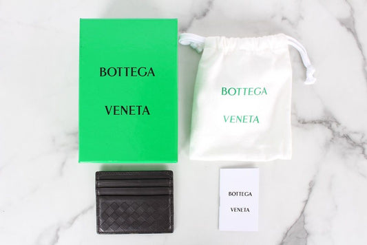 Bottega Veneta Intrecciato Card Case Brown 12345 77732452