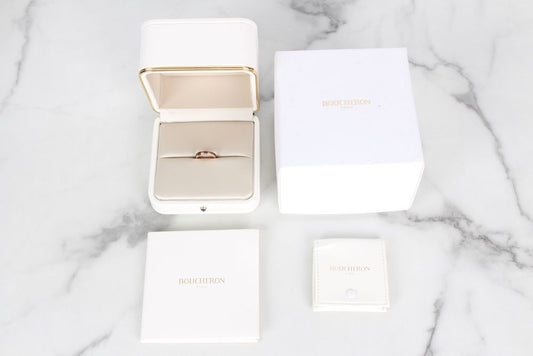 Boucheron Quatre Classique Brown Ring Rose Gold 50 78121270