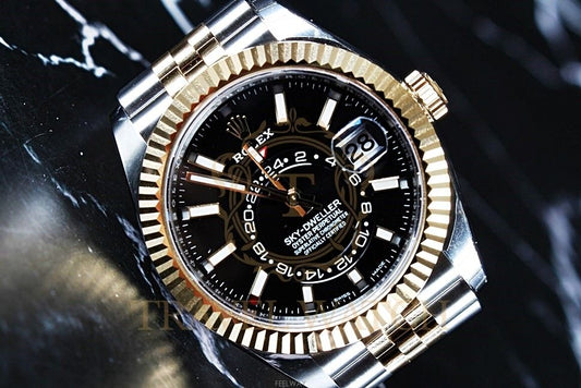 Rolex Sky-Dweller Two-tone Black Dial Jubilee 326933 78468749