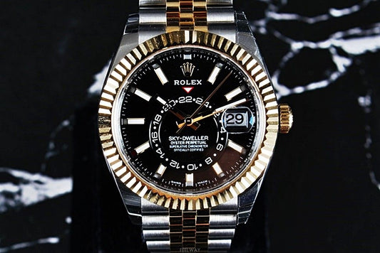Rolex Sky-Dweller Two-tone Black Dial Jubilee 326933 78468749