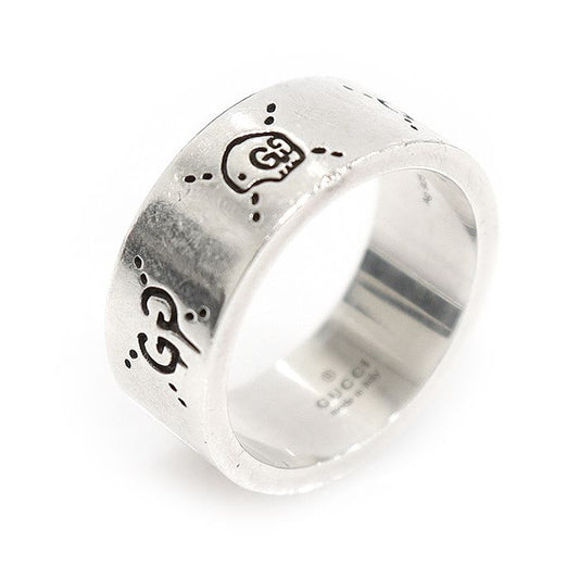 Gucci 925 Sterling Silver 9MM Ghost Ring 22 79612950