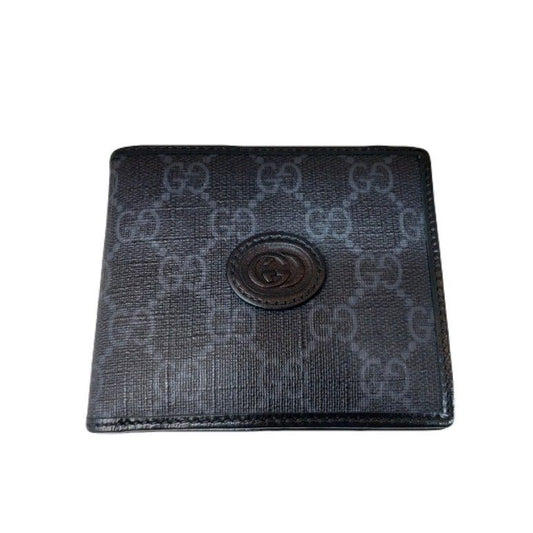 Gucci Interlocking Men's Wallet 671652 92TCN 1000 Black 79658752