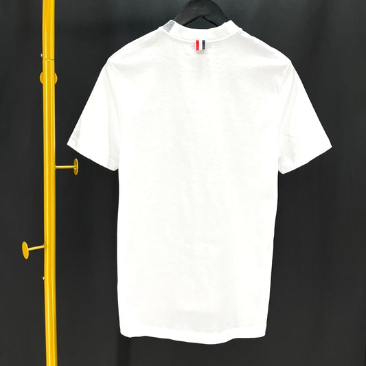 Thom Browne Diagonal Short Sleeve T-Shirt White MJS127A 80996049