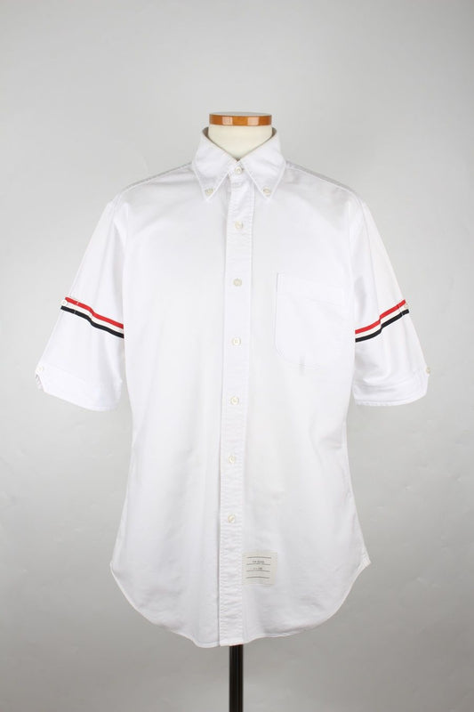 Thom Browne Three Stripes Armband Short Sleeve Shirt 3 91469741