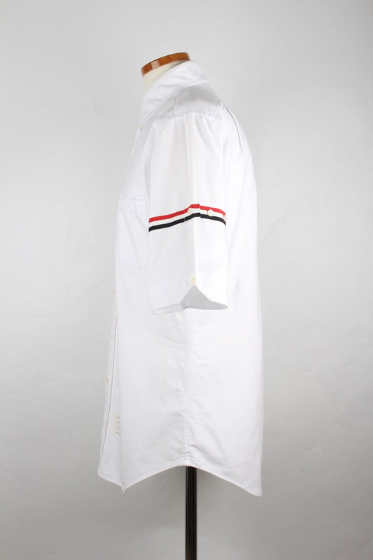 Thom Browne Three Stripes Armband Short Sleeve Shirt 3 91469741