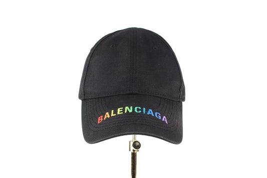 Balenciaga Rainbow Logo Baseball Cap L 58 91475509