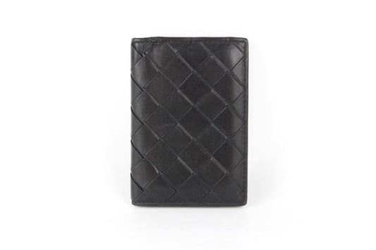 Bottega Veneta Intrecciato Card Holder Black 92715529