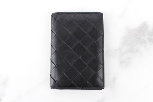 Bottega Veneta Intrecciato Card Holder Black 92715529