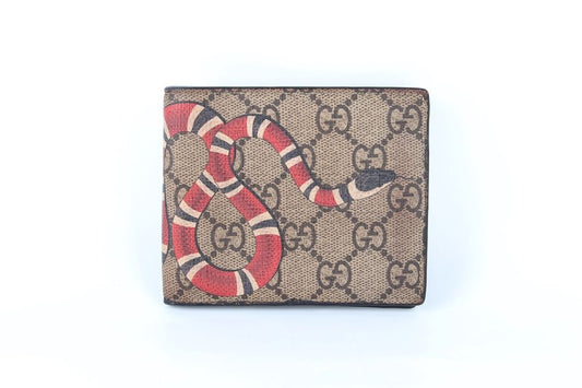 Gucci Snake Bi-Fold Wallet Brown 12345 92735988