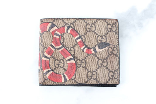 Gucci Snake Bi-Fold Wallet Brown 12345 92735988