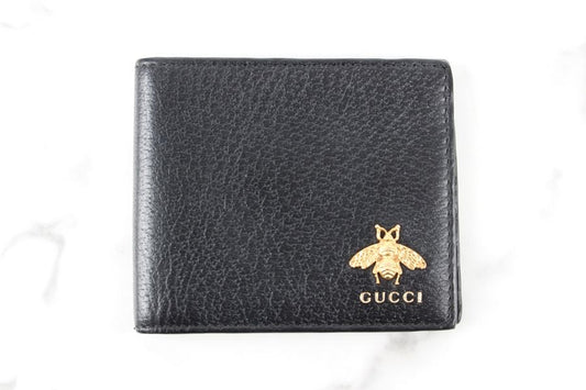 Gucci Animalier Bee Wallet Black A01234 92738933