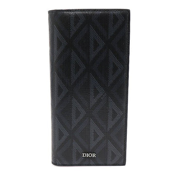 Dior Black CD Diamond Canvas Vertical Wallet 2ESBC002DCO_H43E 93301438