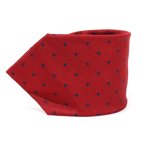Dunhill 100% Silk Red Dot Pattern Tie 40489DH 93326501