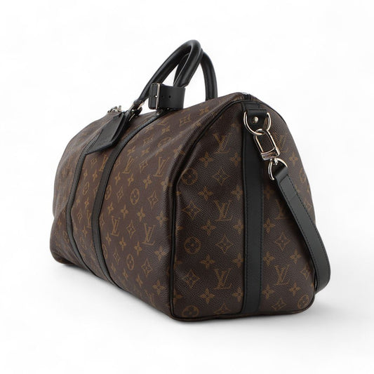 กระเป๋าเดินทาง Louis Vuitton Monogram Macassar Keepall 45 (ใบกำกับ) /32936
