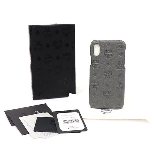 MCM Grey Visetos Coated Canvas iPhone X / XS Case 10191911 MZE 9ABT26 FK001 94849444