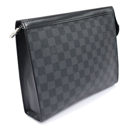 Louis Vuitton Graphite Canvas Pochette Boiteau MM คลัทช์ N41696
