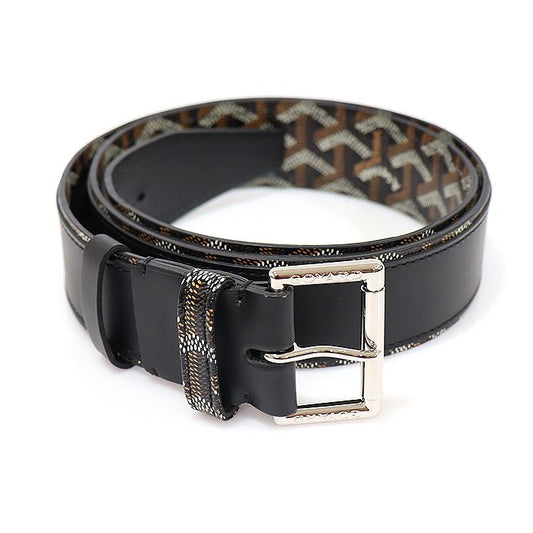Goyard Black Canvas Florida Men's Belt 100 EP70104GO 95989788