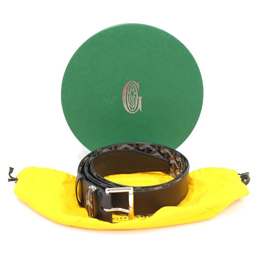 Goyard Black Canvas Florida Men's Belt 100 EP70104GO 95989788