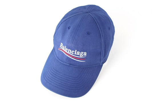 Balenciaga Wave Logo Baseball Cap Blue L58 96071096