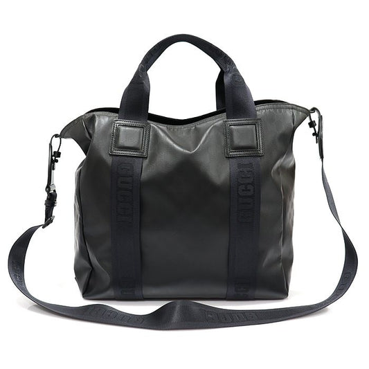 Gucci Black Matte GG Crystal Canvas Tote 2WAY 779816 96187179