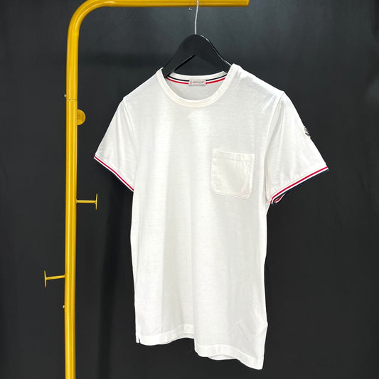 Moncler Pocket Short Sleeve T-Shirt White 12345 96308995
