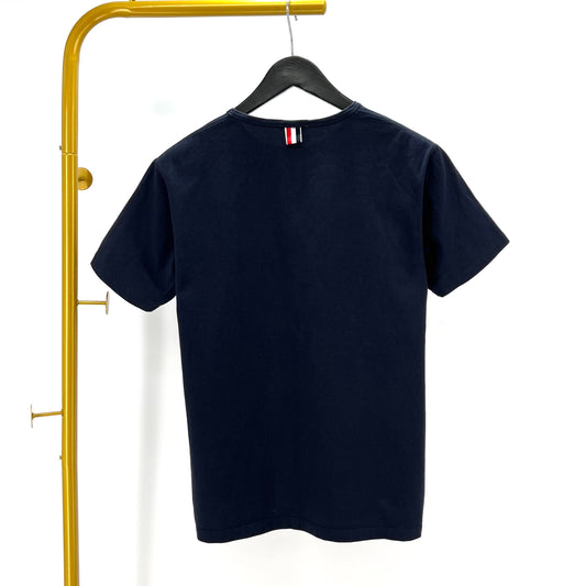 Thom Browne Pocket Short-Sleeve T-Shirt Navy 2 96309362