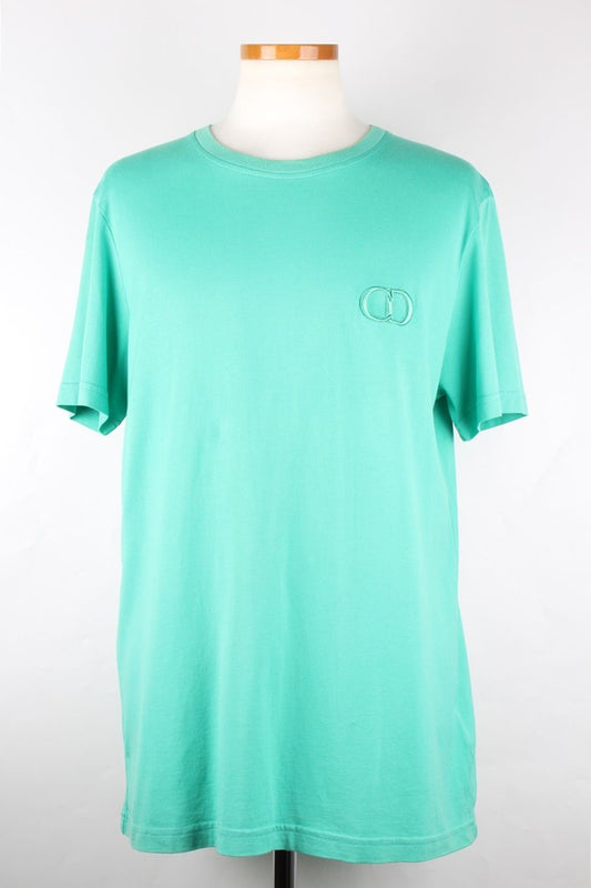 Dior CD Logo Icon Short Sleeve T-Shirt Green XL 105 97274674