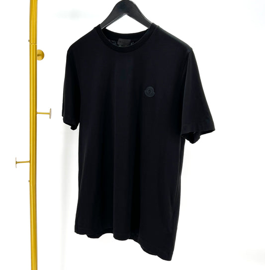 Moncler Black Patch Short Sleeve T-Shirt Black 97889794