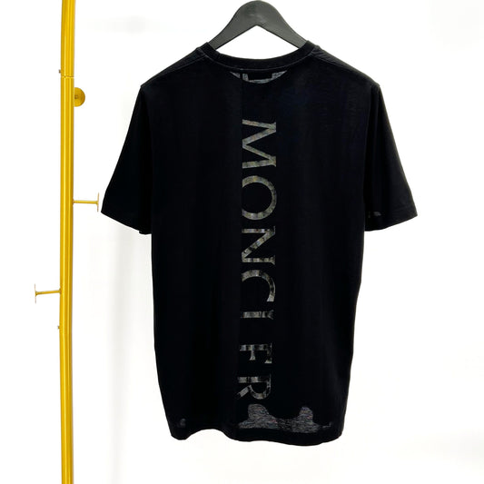 Moncler Black Patch Short Sleeve T-Shirt Black 97889794