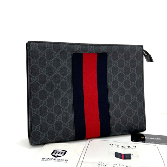 Gucci GG Supreme Clutch Bag (475316) 99069770