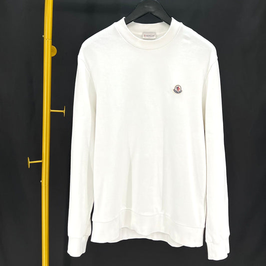 Moncler Logo Patch Sweatshirt White 100119630
