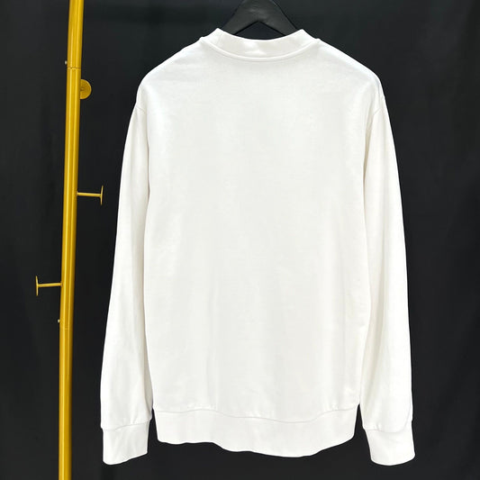 Moncler Logo Patch Sweatshirt White 100119630