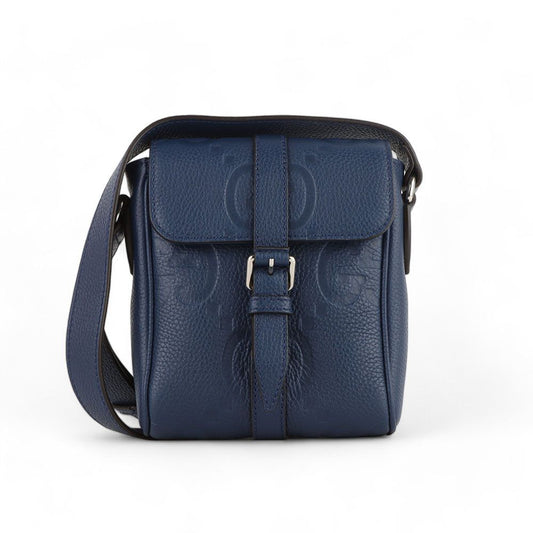 Gucci Jumbo GG Full Grain Leather Small Messenger Crossbody 760235 100552824