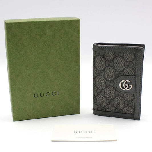 Gucci Ophidia GG Gray Supreme Two-Fold Card Case 734943 101426346