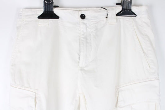 CP Company กางเกงคาร์โก้เลนส์สีขาว ไซส์ 50 - (CP Compa-ny)