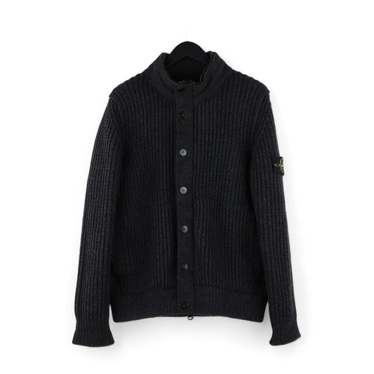 Stone Island Woven Patch Wool Knit Jacket L 6515556A3 102140083