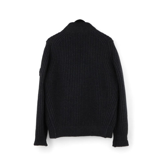 Stone Island Woven Patch Wool Knit Jacket L 6515556A3 102140083