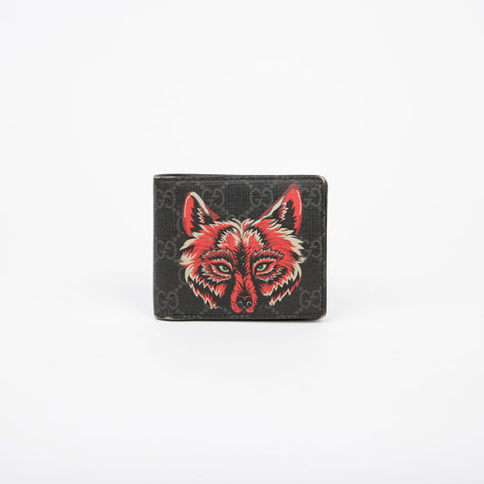 Gucci 451268 Bestiary Wolf Print Wallet 101611147