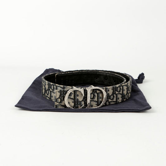 Dior 4907RUMET Reversible Belt with CD Buckle 80 Size 102207011