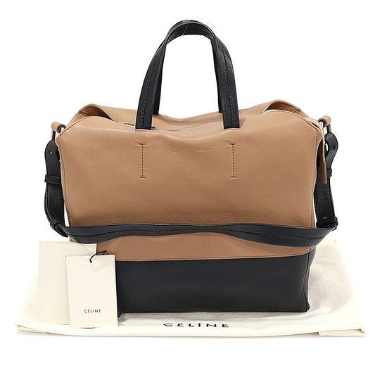 Celine Camel Black Two-Tone Lambskin Strap Cabas 2WAY 165913FLM.04FG 105372051