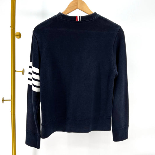 Thom Browne Diagonal Logo Sweatshirt Navy 3 105623011