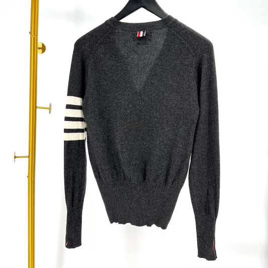Thom Browne Cashmere Diagonal Armhole Cardigan Grey 2 105623283