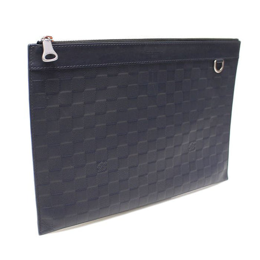 Louis Vuitton Navy Damier Infini Pochette Apollo GM Clutch 35610LV 110645355