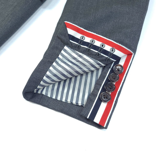 Thom Browne Three-Piece 120s Wool Suit Dark Grey 895 110756997