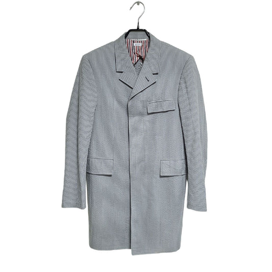 Thom Browne Seersucker Stripe Coat 925 110759285