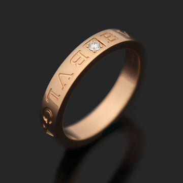 Bulgari 18K Rose Gold 1P Diamond BB B.Zero1 Essential Band Ring 59 112868716